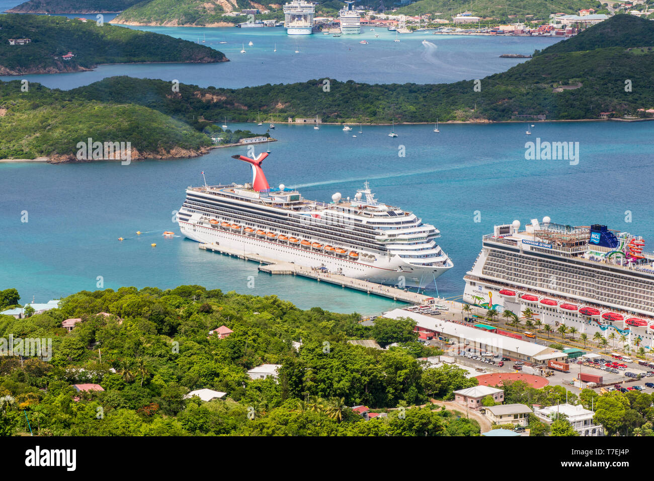 Cruise Terminal, Charlotte Amalie, san Tommaso, Isole Vergini americane. Foto Stock