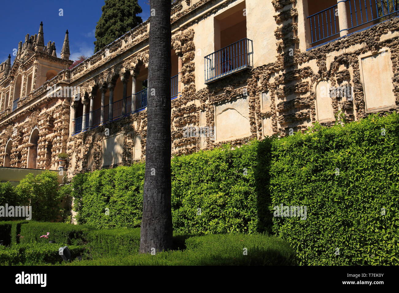 Palazzo di Alcazar, Siviglia, Andalusia, Spagna Foto Stock