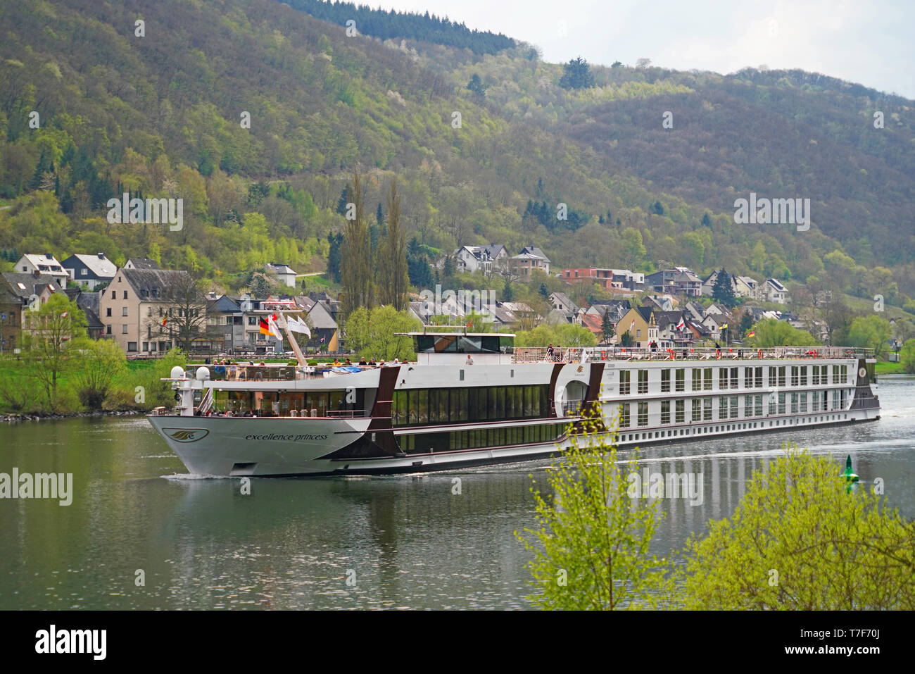 Eccellente fiume Princess nave da crociera sul fiume Mosella in Germania Foto Stock