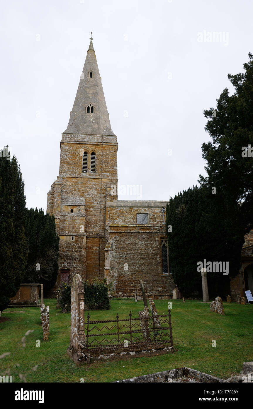 St Etheldreda Chiesa, Guilsborough, Northamptonshire Foto Stock