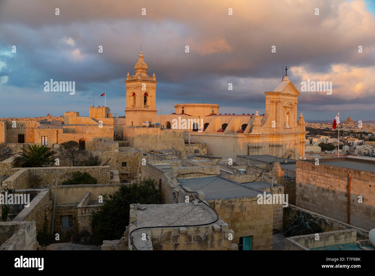 Malta, Gozo, Victoria (Rabat), Cittadella Vecchia Foto Stock