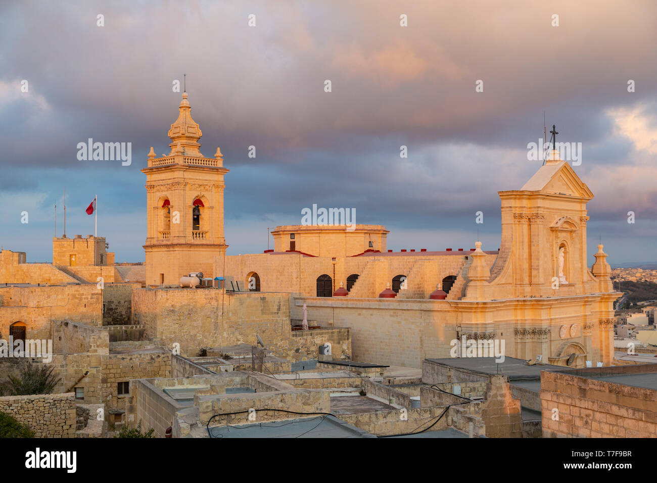 Malta, Gozo, Victoria (Rabat), Cittadella Vecchia Foto Stock