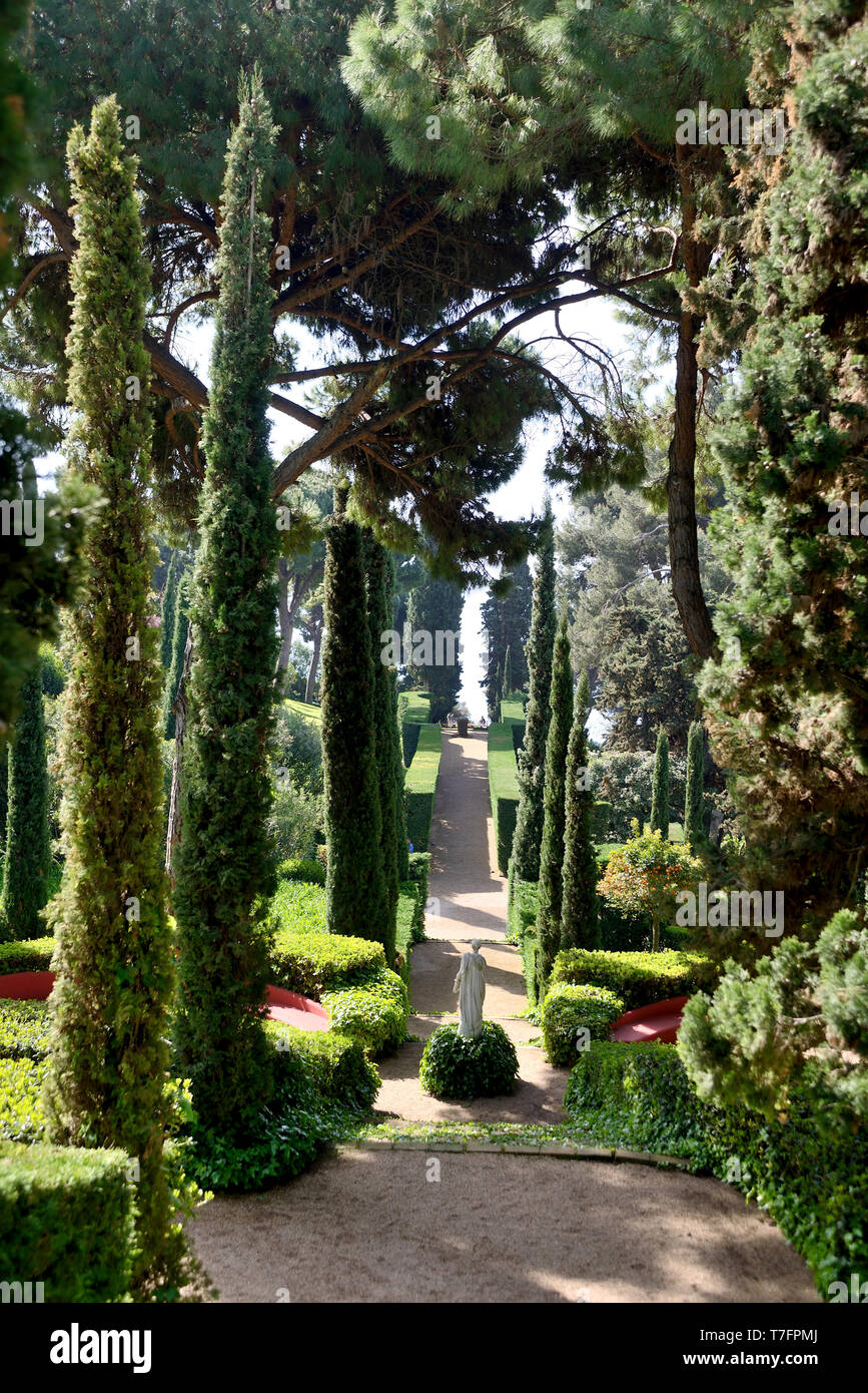 In Spagna, in Catalogna, Lloret de Mar: Santa Clotilde Giardino Botanico lungo la Costa Brava, Costa Mediterranea, Girona Foto Stock