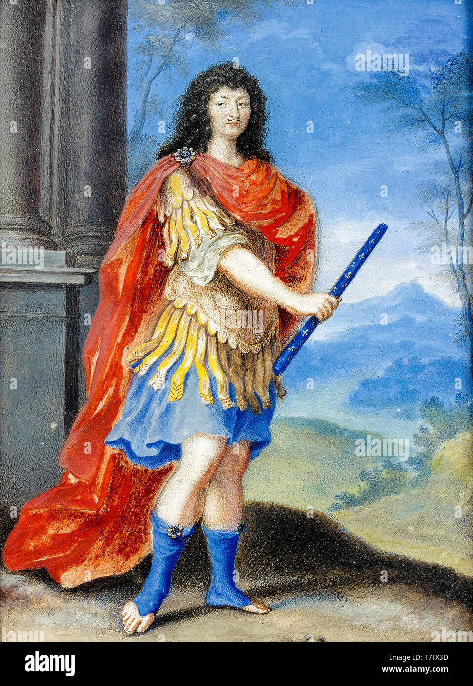 Ritratto di Luigi XIV in veste di Alessandro il Grande artista sconosciuto, xvii secolo Foto Stock