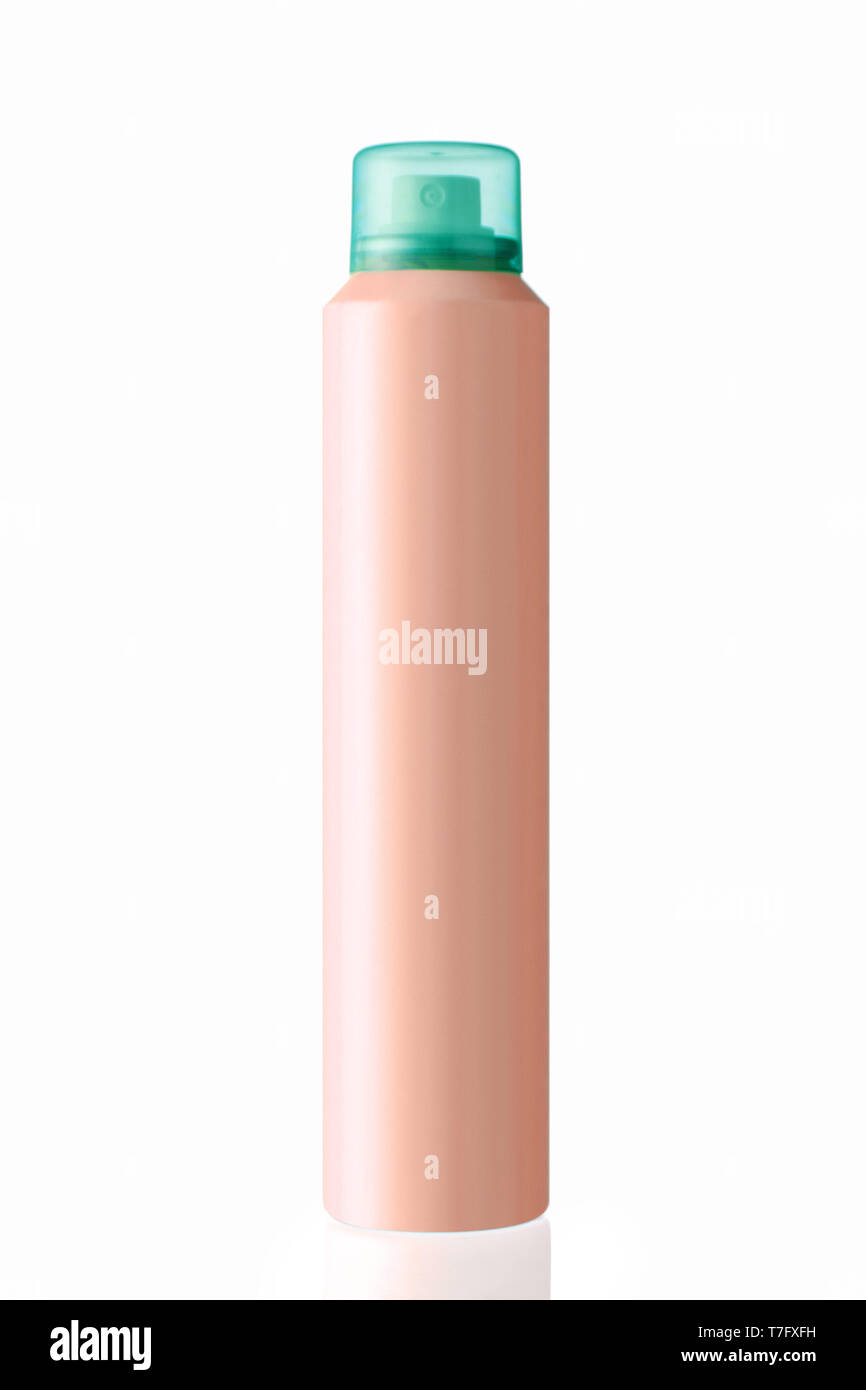 Bottiglia per la cura di cosmetici per il corpo o il bagno pulito per la pubblicità, isolato su sfondo bianco. Foto Stock