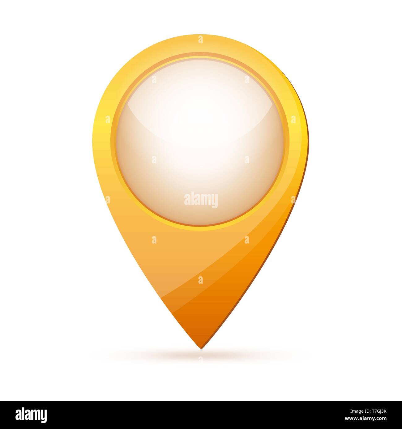 Mappa point icona. Illustrazione Vettoriale. Colore contrassegno della posizione isolata Illustrazione Vettoriale