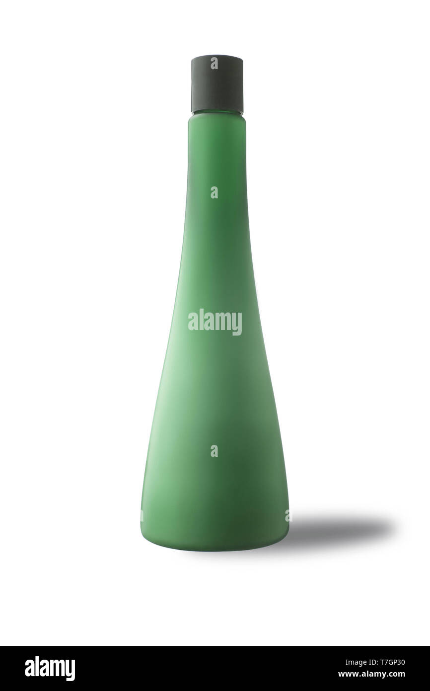 Bottiglia per la cura di cosmetici per il corpo o il bagno pulito per la pubblicità, isolato su sfondo bianco. Foto Stock