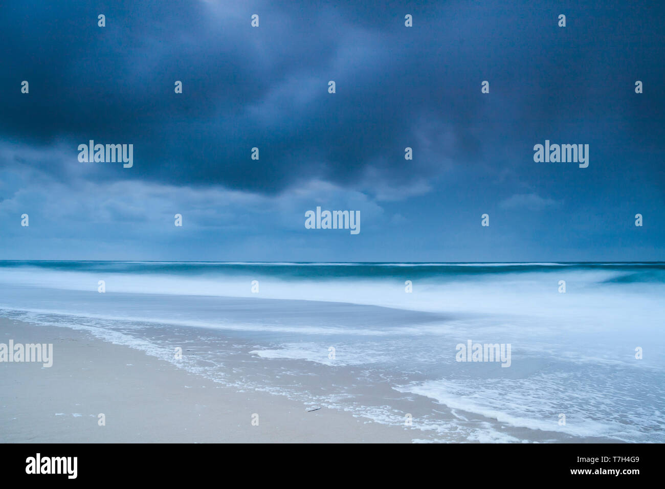Costa del Mare del Nord sull'isola di Sylt, Germania Foto Stock
