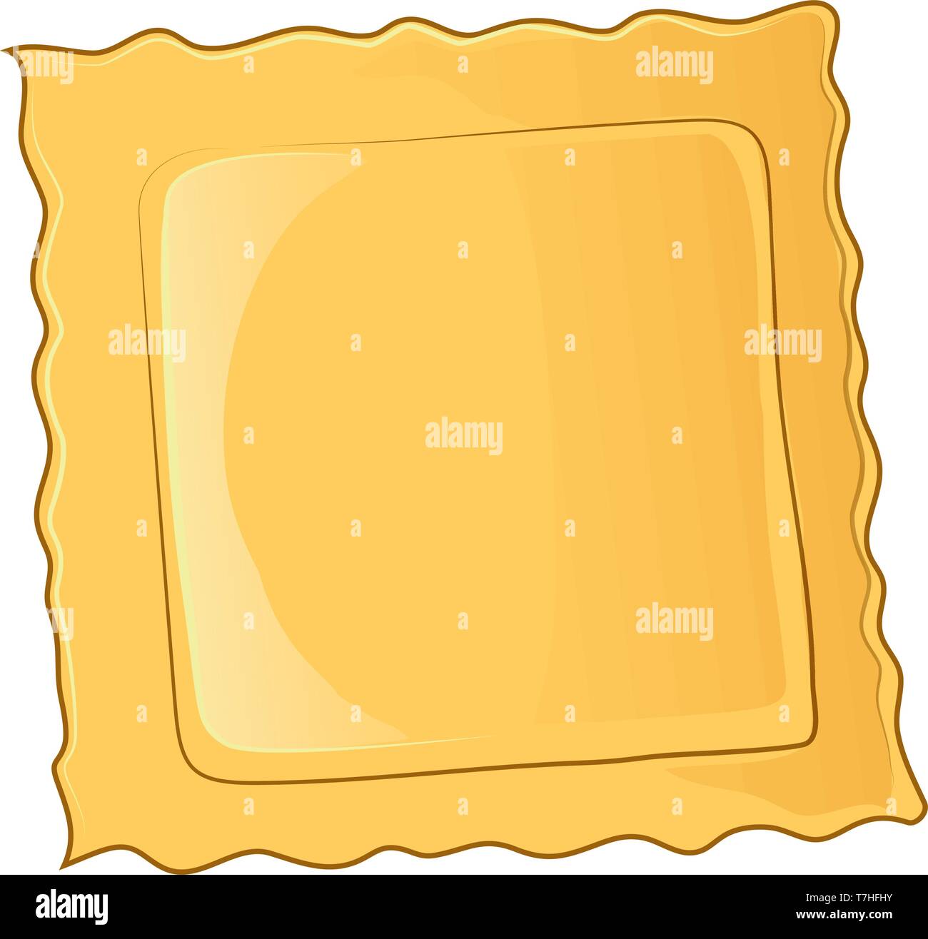Ravioli di pasta icona. Cartoon di ravioli di pasta icona vettoriali per il web design isolato su sfondo bianco Illustrazione Vettoriale