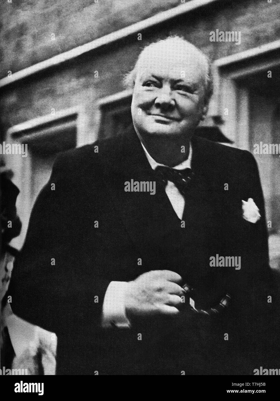 Winston Churchill in Cambridge in giugno 1948 Foto Stock
