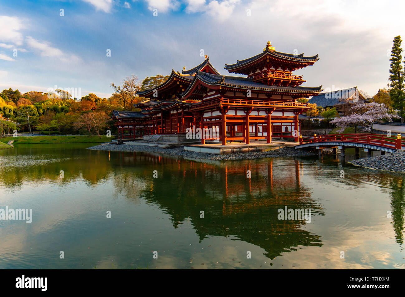 Byodoin Temple di Uji, prefettura di Kyoto, Giappone Foto Stock