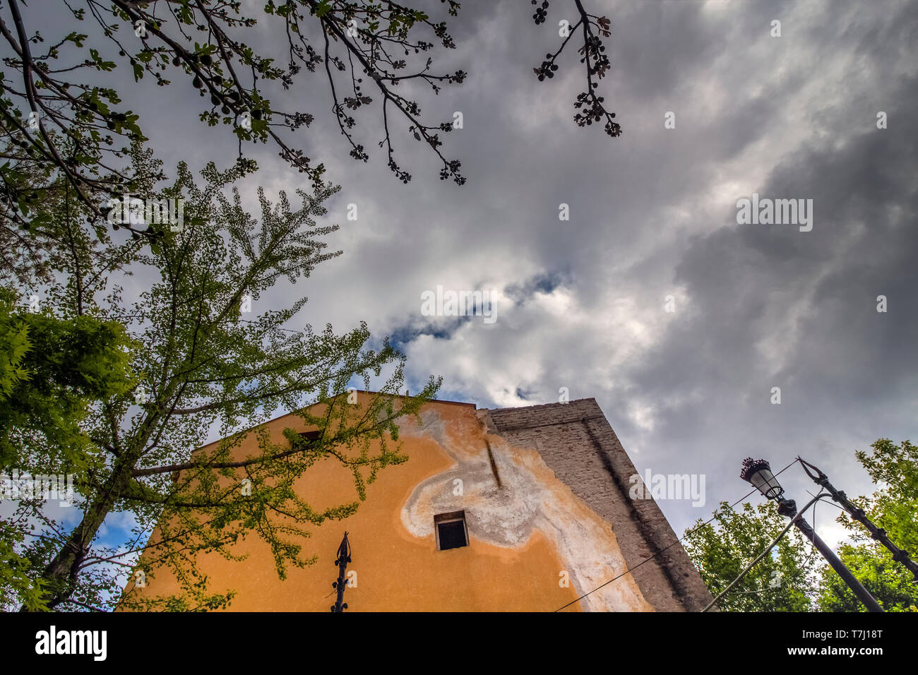 La splendida architettura della Città Vecchia di Plovdiv, che nel 2019 divenne la capitale della cultura in Europa. Foto Stock