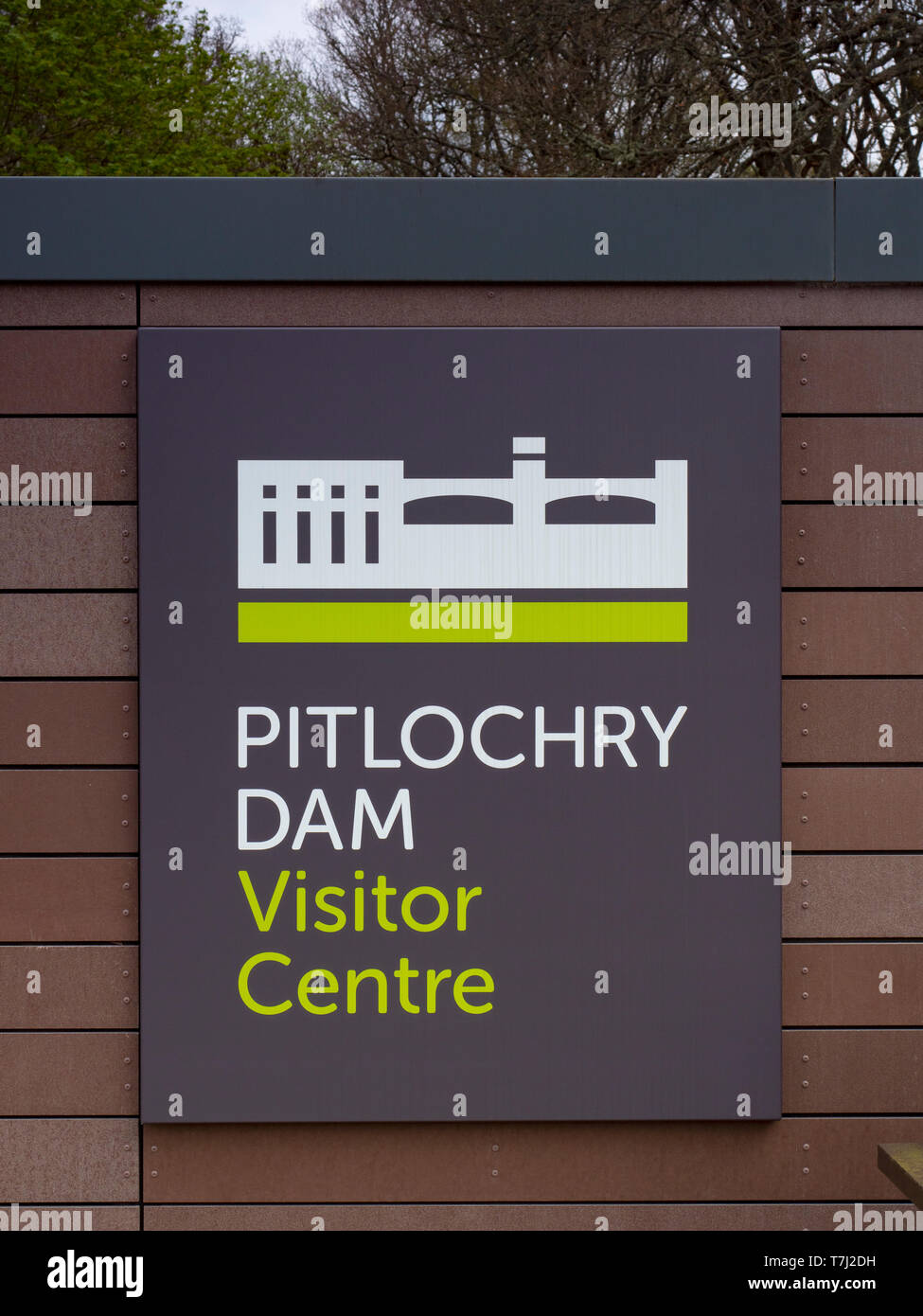 Pitlochry Dam Visitor Center, Pitlochry, Highland Perthshire, Scotland, Regno Unito Foto Stock