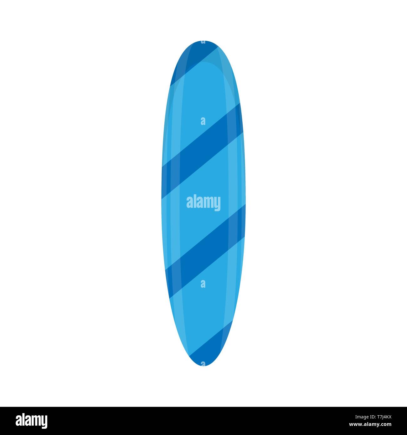Tavola da surf lifestyle sportivo estremo relax piatto simbolo icona vettore avventura Illustrazione Vettoriale