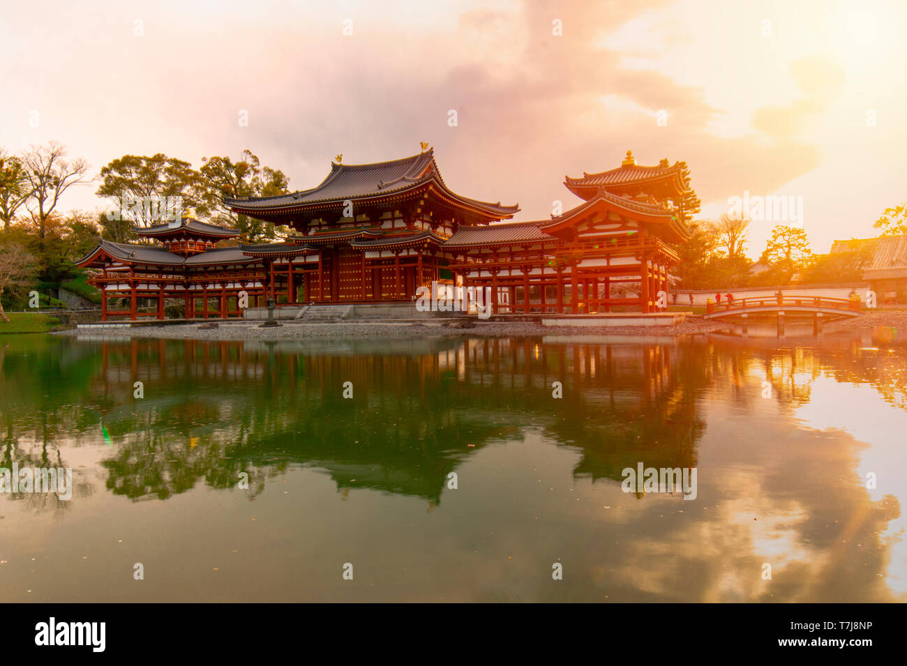 Byodoin Temple di Uji, prefettura di Kyoto, Giappone Foto Stock