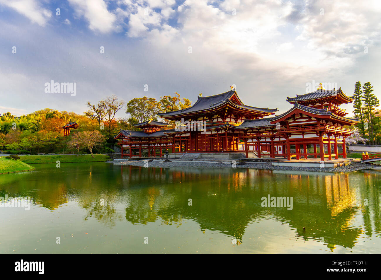 Byodoin Temple di Uji, prefettura di Kyoto, Giappone Foto Stock