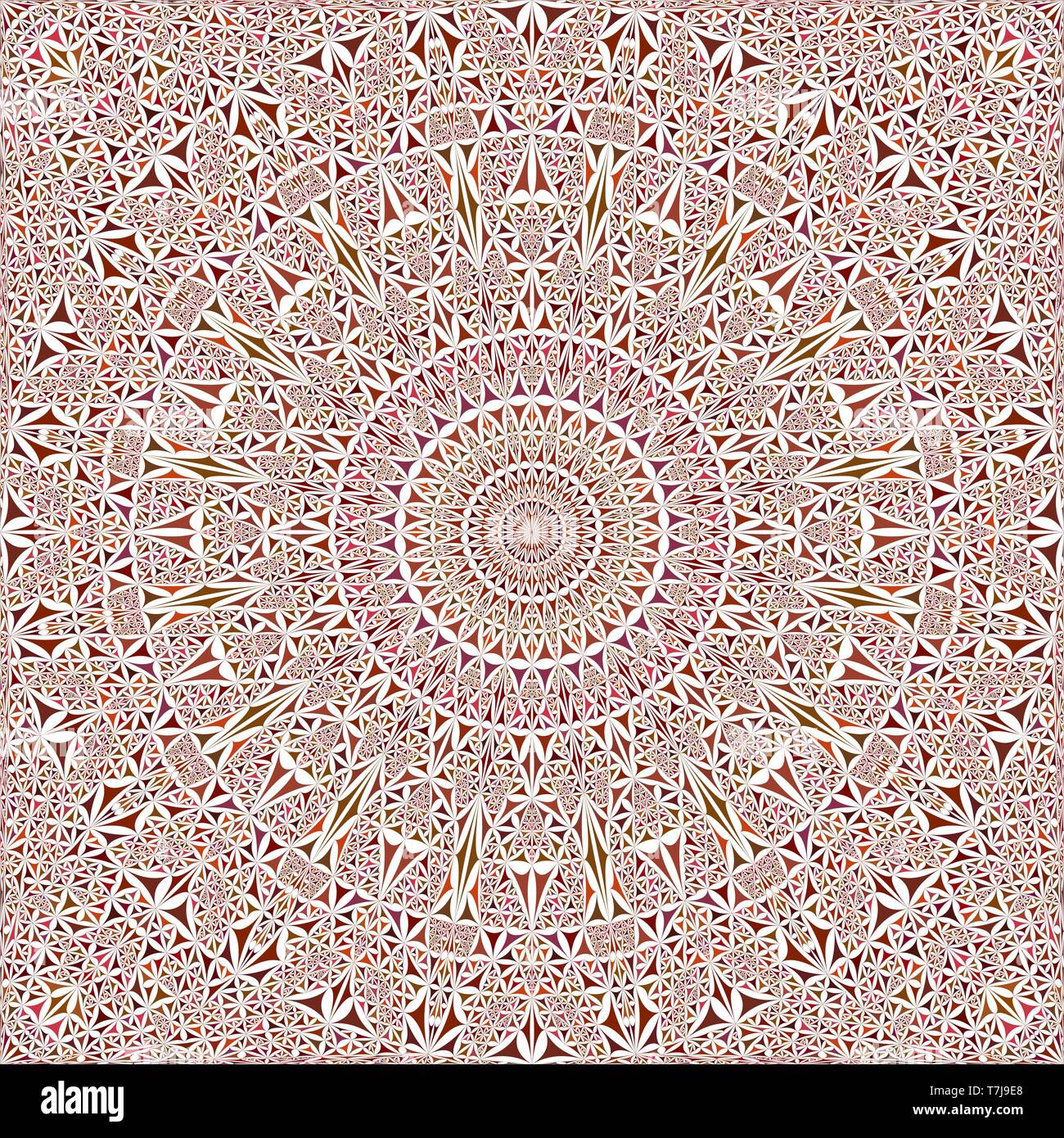 Maroon seamless caleidoscopio sfondo pattern design - vettore grafico mandala Illustrazione Vettoriale