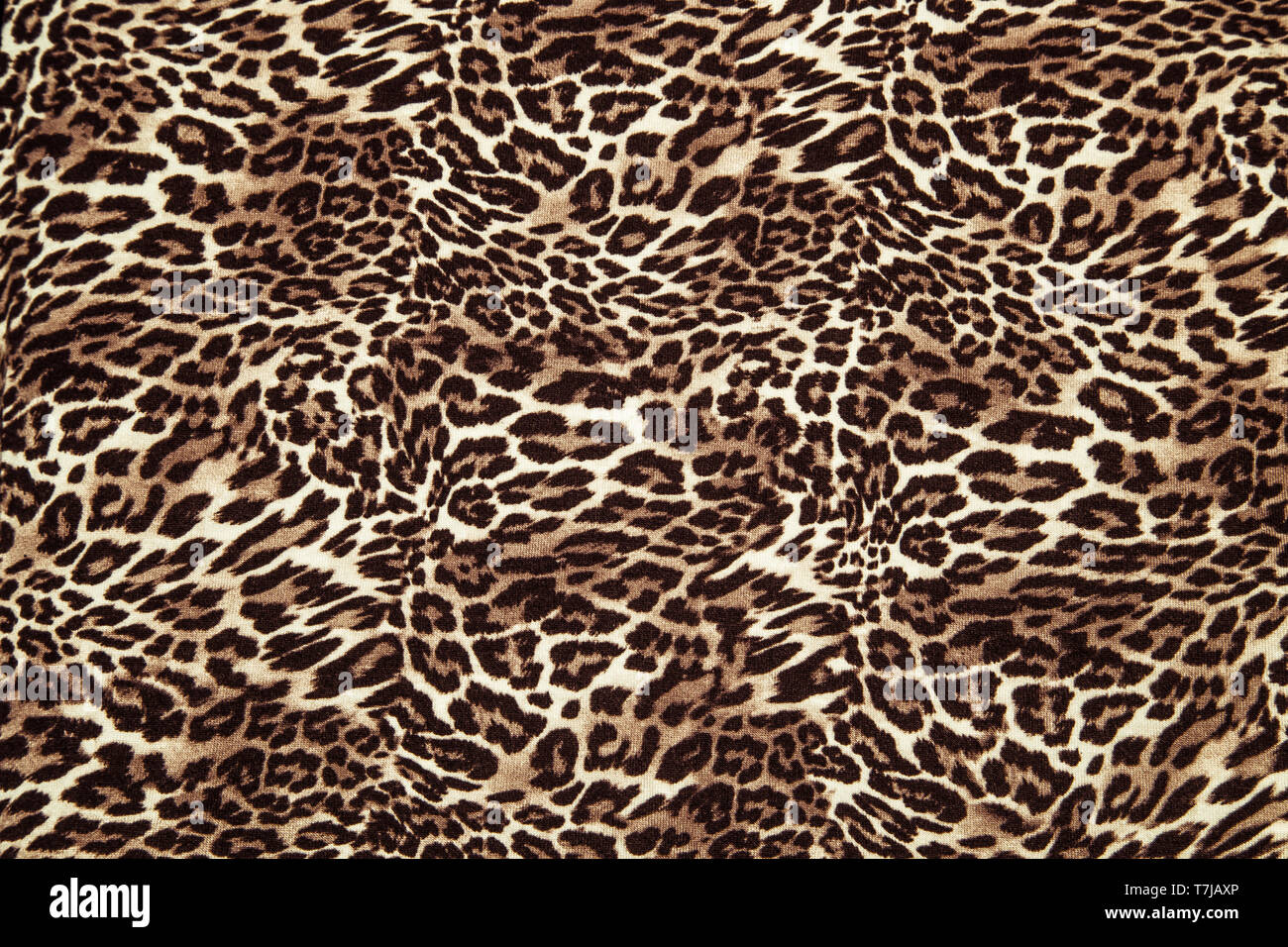 Leopard configurazione di sfondo animale leopard stampa il design tessile tessuto a pelle di leopardo modello senza giunture Foto Stock