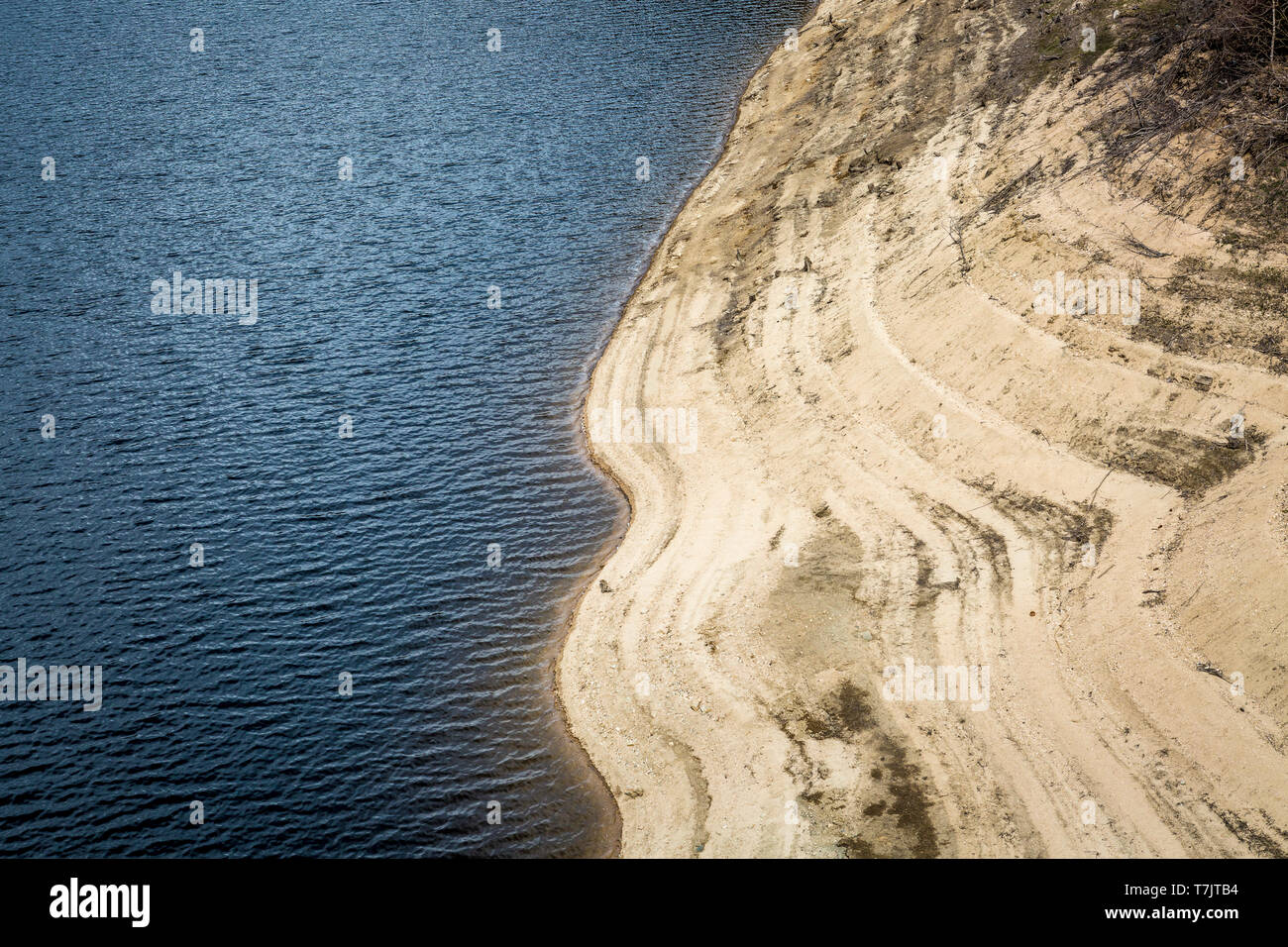 Il lago di Oasa serbatoio acqua, Transilvania, Romania Foto Stock