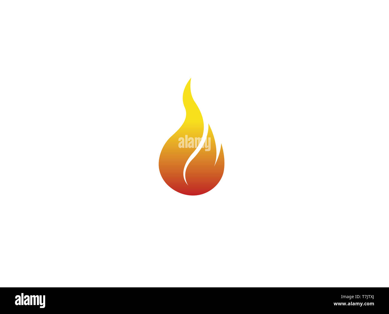 Rosso simbolo del fuoco e fiamme per logo, icona di fiamma, simbolo di masterizzazione Foto Stock