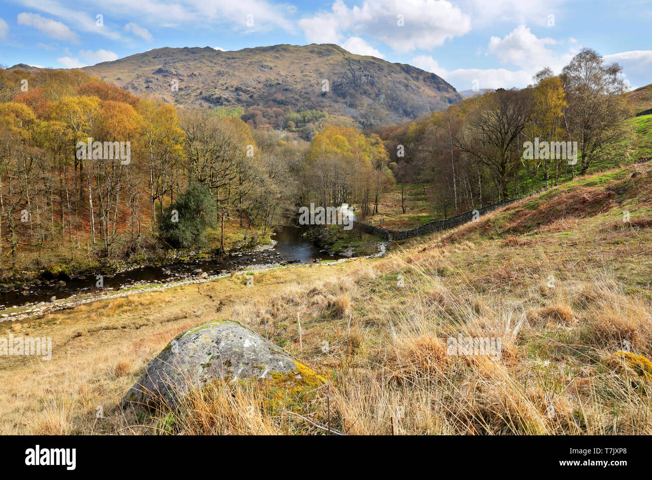 Grasmere a Rydal acqua a Ambleside percorso Foto Stock