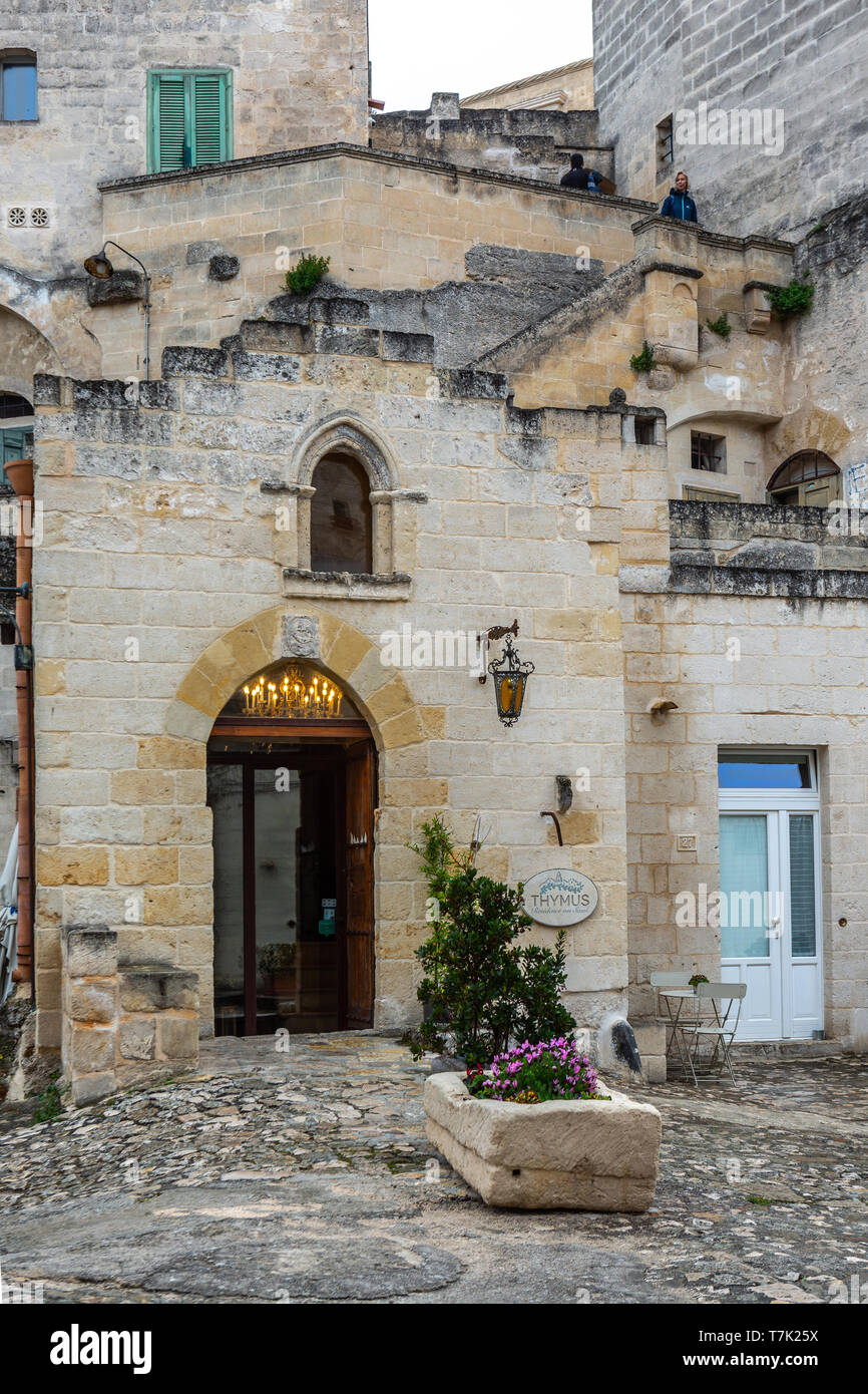Thimus Residence nei Sassi di Matera Foto Stock