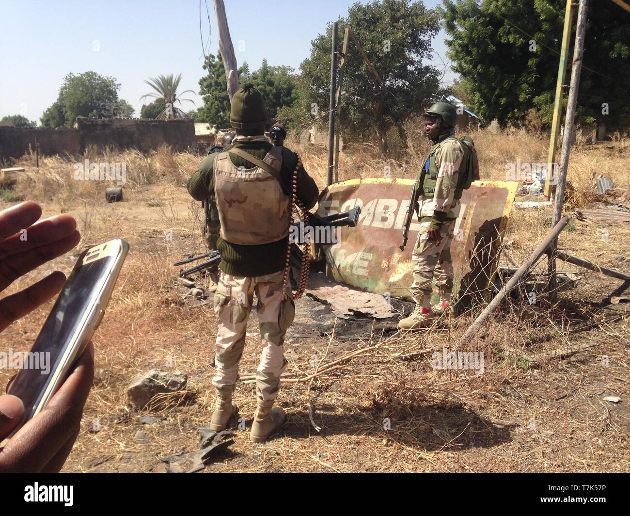 La Nigeria parate militari Foto Stock