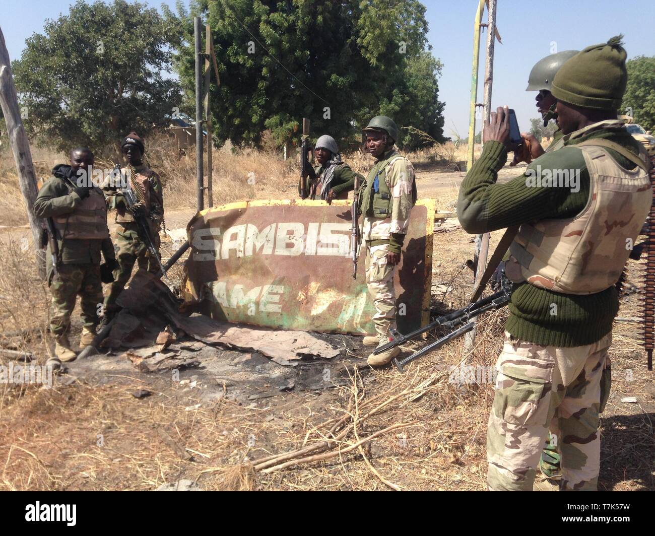 La Nigeria parate militari Foto Stock