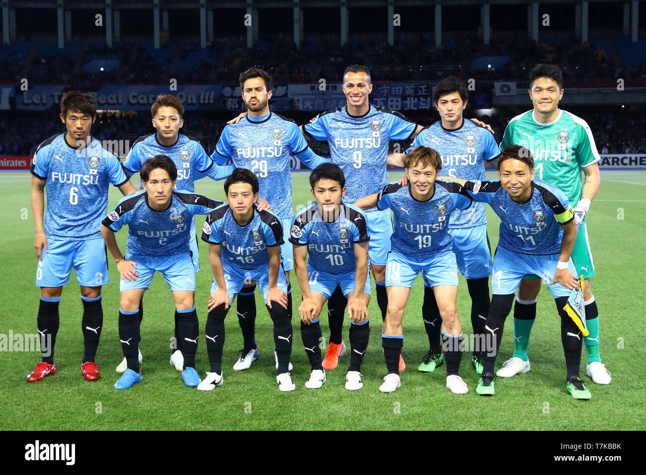 Kawasaki Frontale team group line-up (frontale), 7 maggio 2019 - Calcio :  AFC Champions League 2019 Gruppo stadio H match tra Kawasaki frontale 2-2  Shanghai SIPG FC a Kawasaki Todoroki Stadium, Kanagawa,