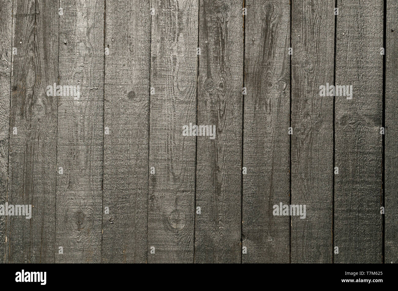 Nero a doghe in legno Foto Stock