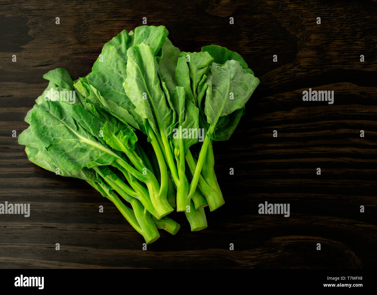 Organici di choy sum, ortaggi a foglia verde Foto Stock