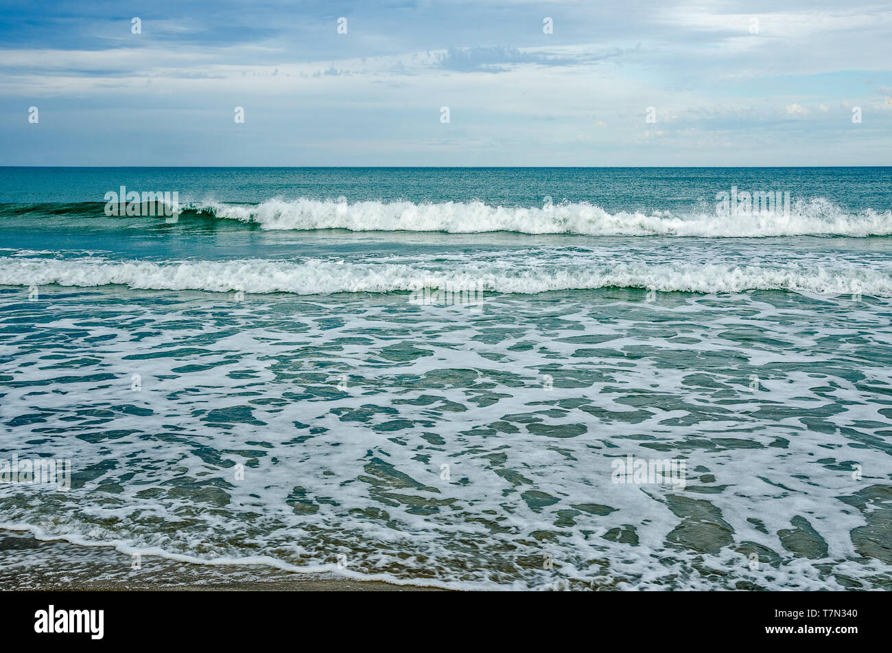 Cartello autostrada diviso Foto Stock
