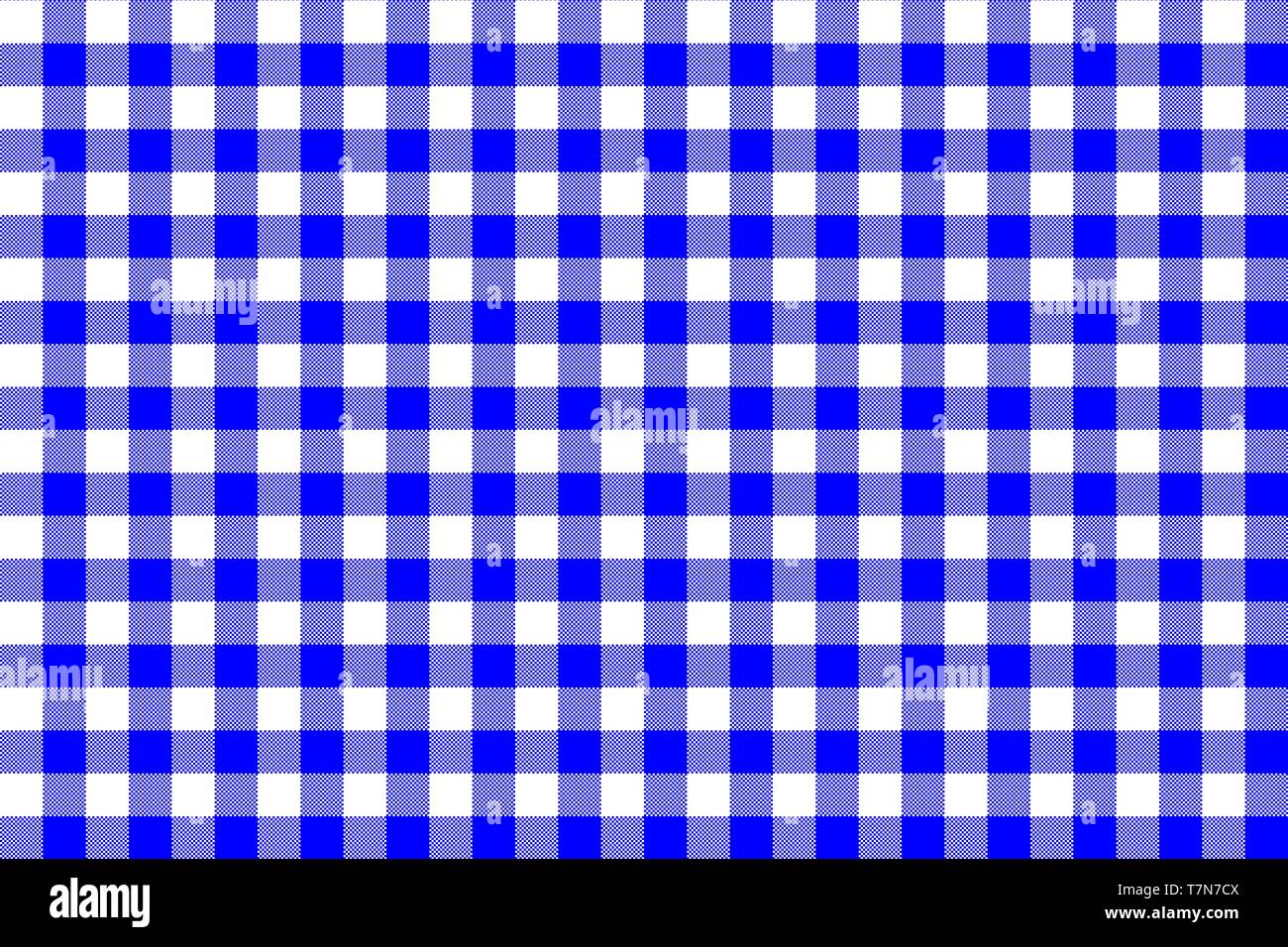 Blue Gingham pattern. La texture dal rombo/quadrati per - plaid, tovaglie, abiti, camicie, abiti, carta, biancheria da letto, coperte, piumini e altri tipi di testo Illustrazione Vettoriale