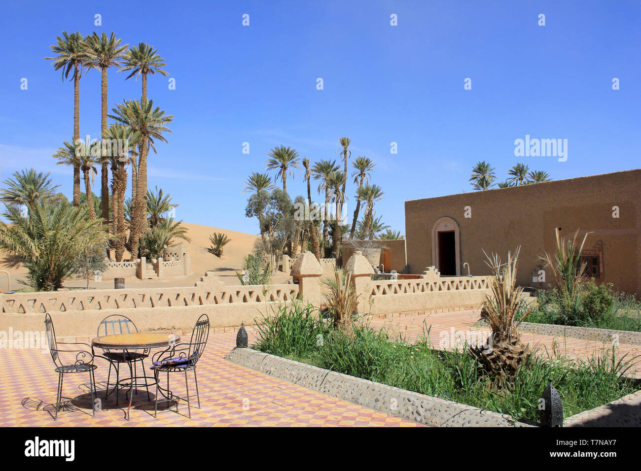 Hotel Auberge Sahara, Merzouga, Marocco Foto Stock