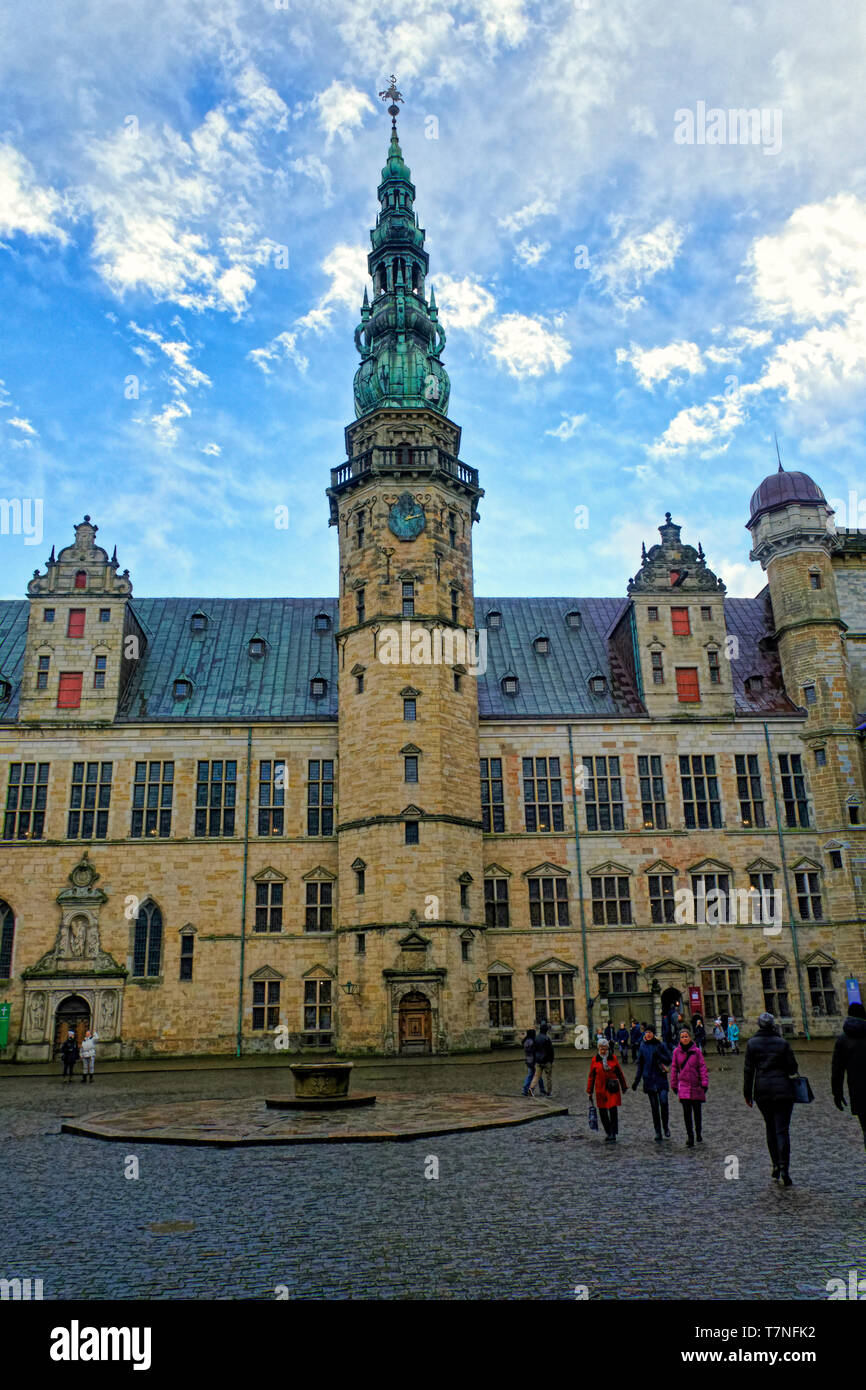 Il Castello di Kronborg, Helsingor, Europa , Danimarca, Scandinavia, Europa Foto Stock