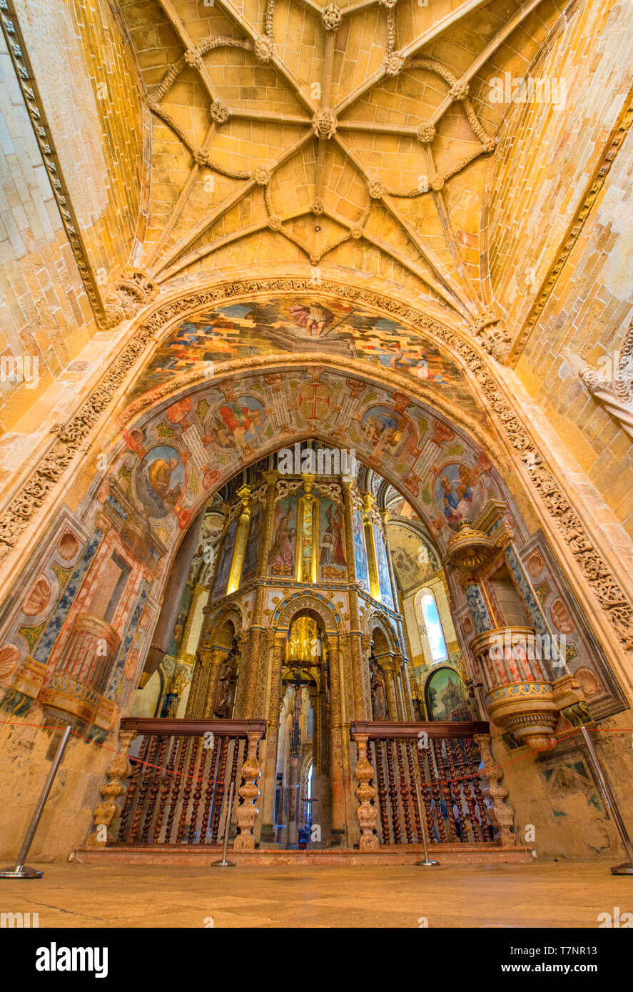 Chiesa Rotonda nel Convento di Cristo a Tomar, Portogallo Foto Stock