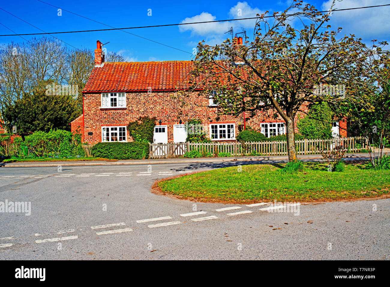 Cottage, Linton On Ouse, North Yorkshire, Inghilterra Foto Stock