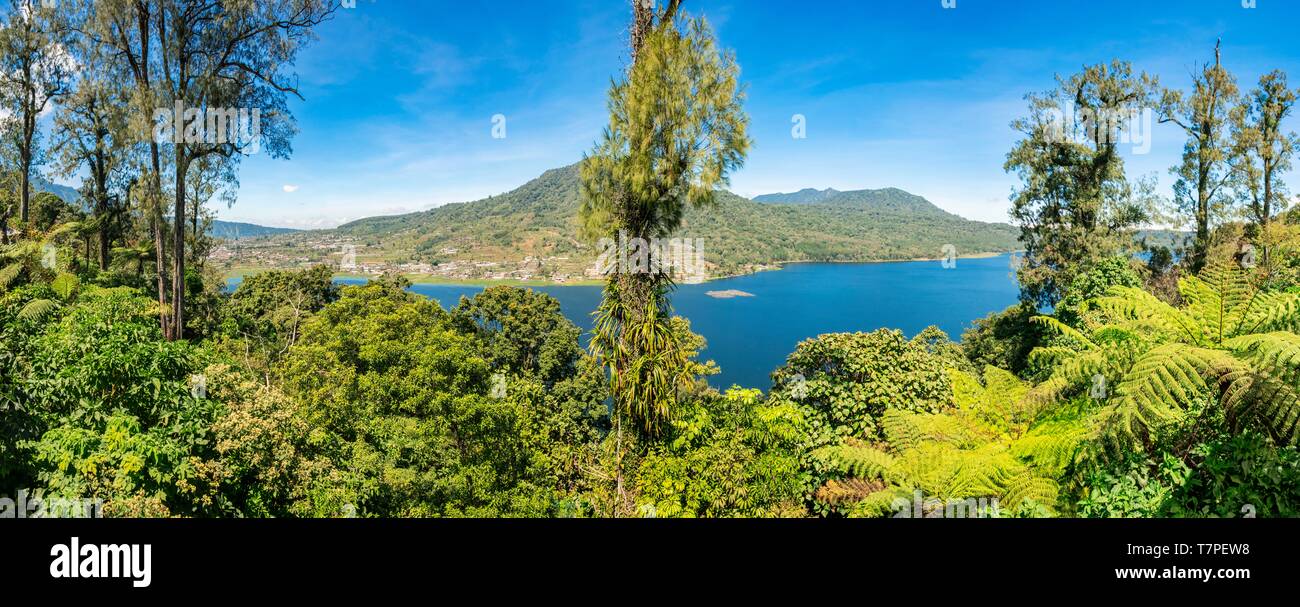 Indonesia, Bali, Centro Lago Batur Foto Stock