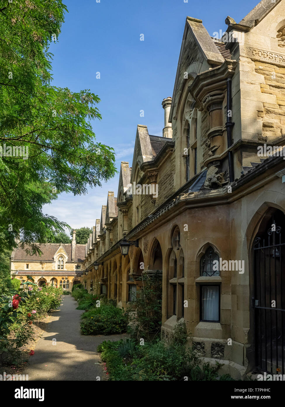 PUTNEY, LONDRA, Regno Unito - 04 LUGLIO 2018: Vista di Sir William Powell Almshouses Foto Stock