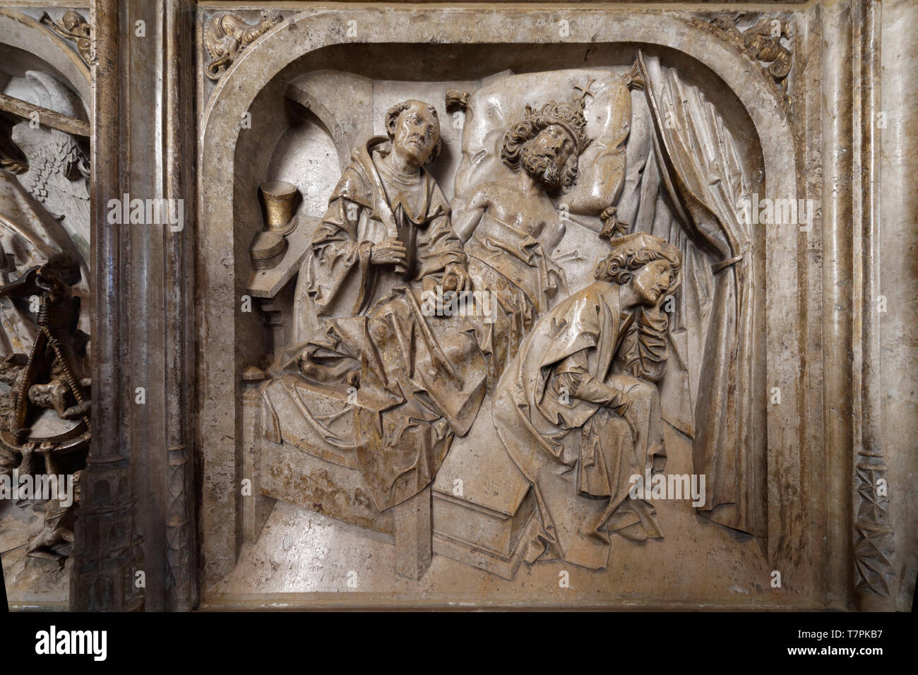 In Germania, in Baviera, Alta Franconia Regione, Bamberg, classificato come patrimonio mondiale dall' UNESCO, Cattedrale (Dom), la tomba dell'imperatore Enrico II e sua moglie Cunigunde (Kunigunde) Foto Stock