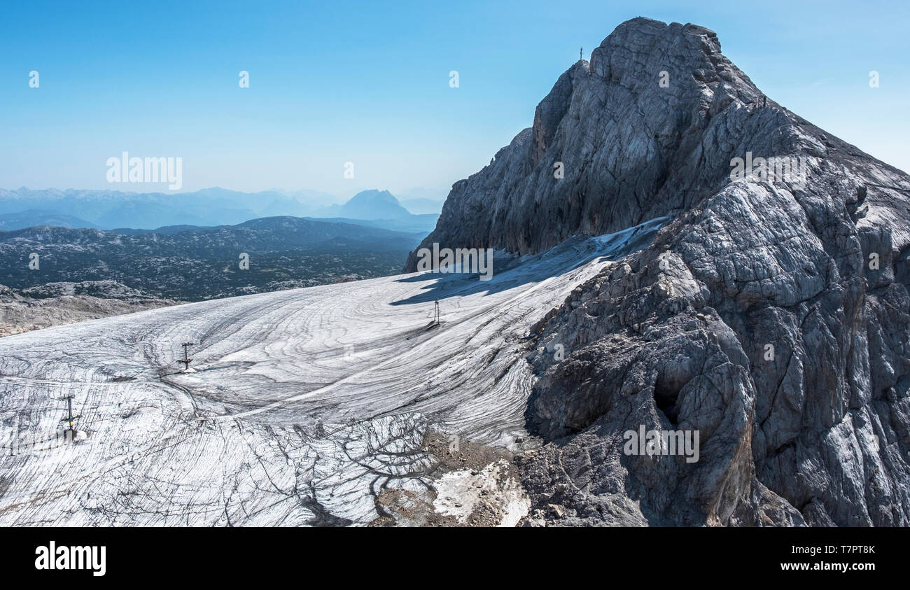 Il ghiacciaio del Dachstein, Austria, l'Europa. Foto Stock