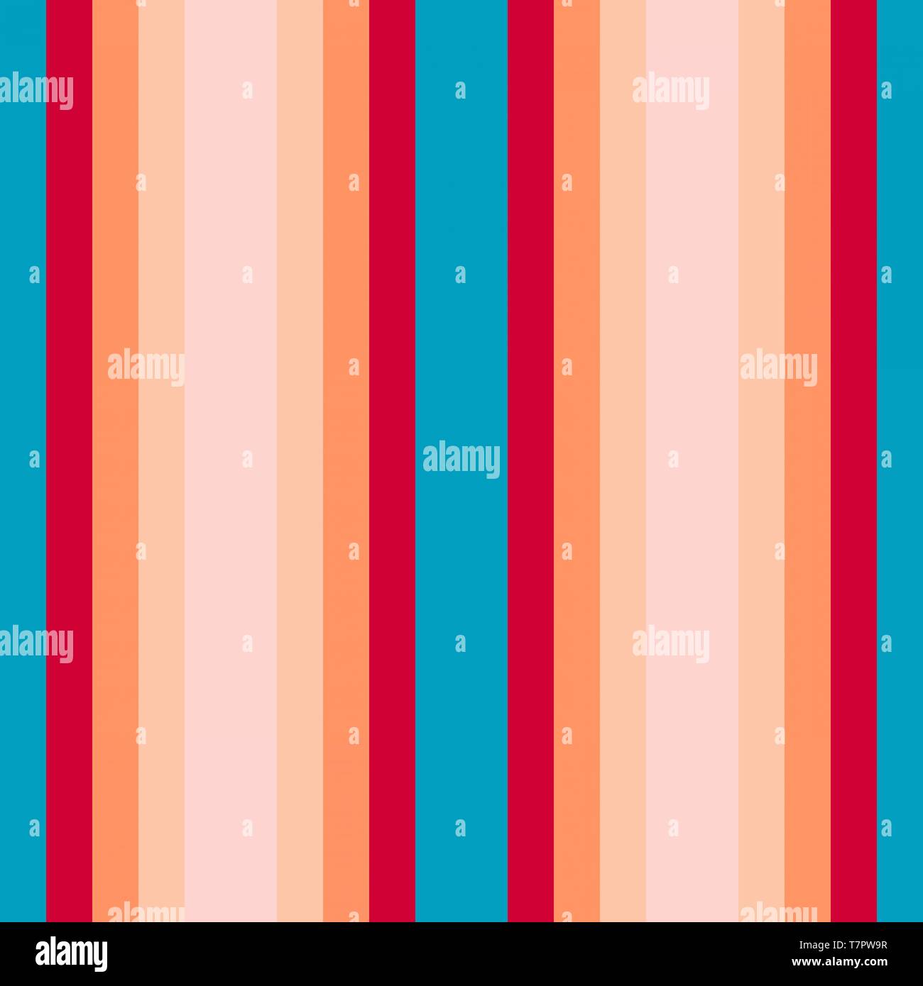 Sfondo del modello di linee verticali con baby pink, cremisi e la luce verde mare colori. abstract sfondo con strisce di carta da parati, moda creative Foto Stock