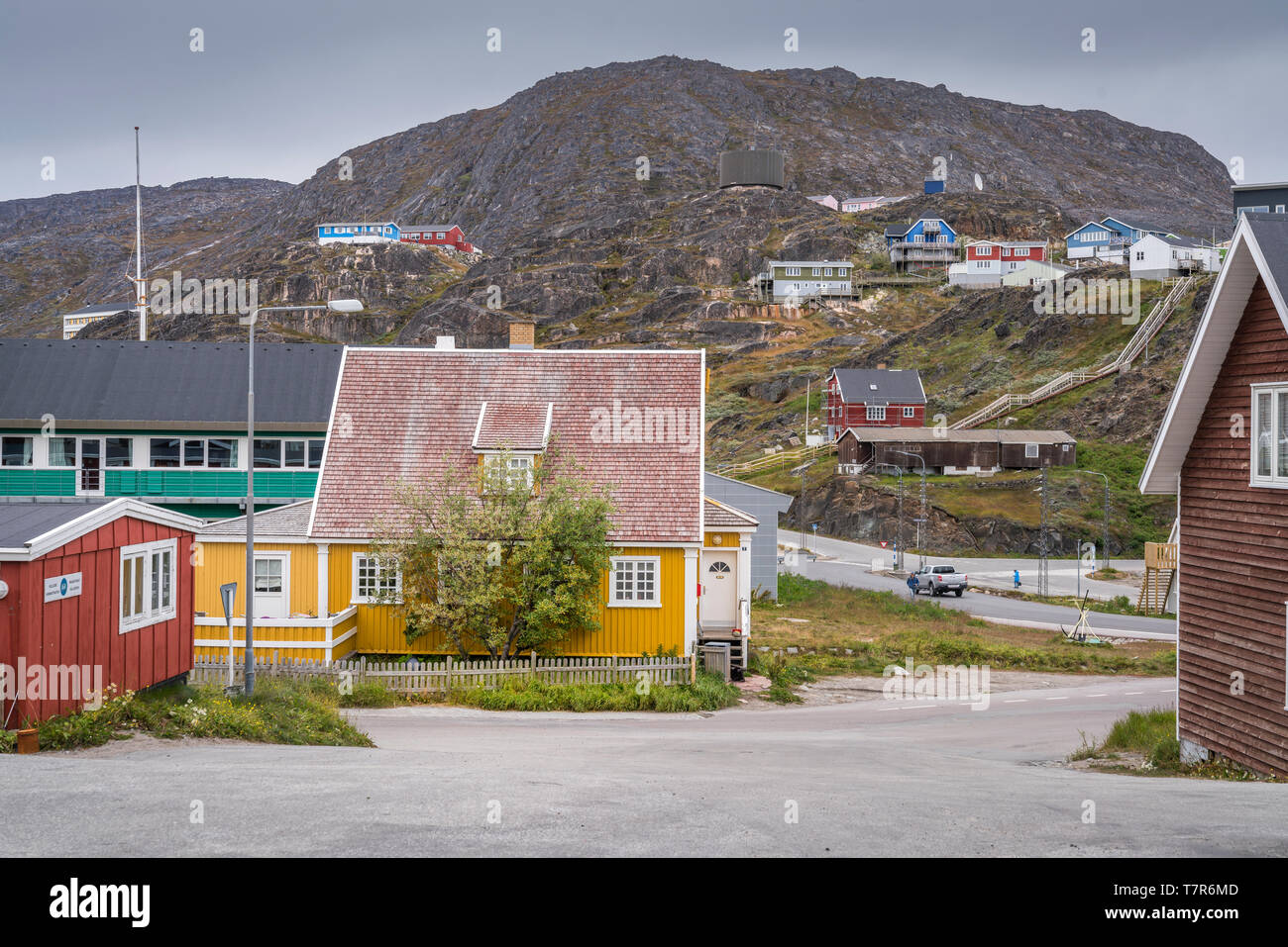 Qaqortoq, Groenlandia Foto Stock