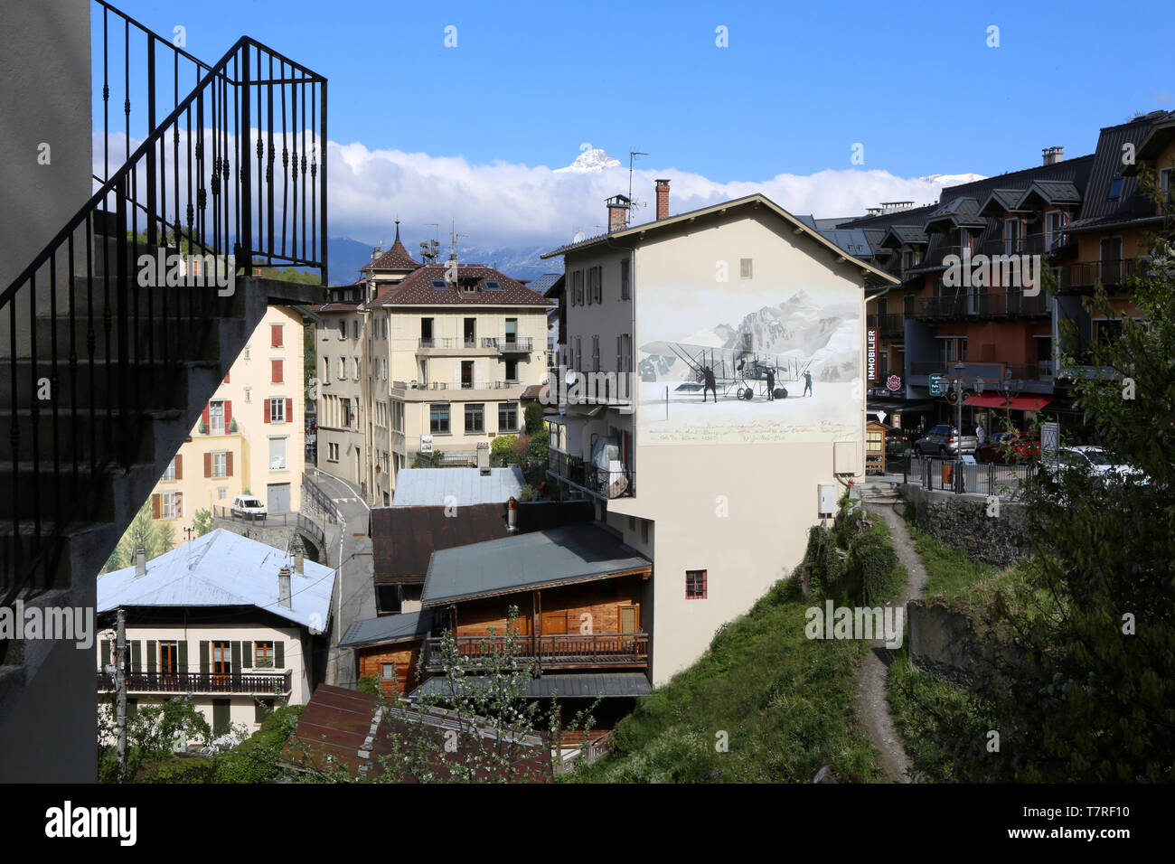 Saint-Gervais-les-Bains. Sulle Alpi francesi. Foto Stock