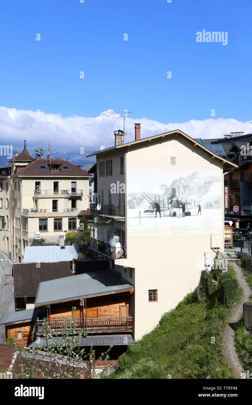 Saint-Gervais-les-Bains. Sulle Alpi francesi. Foto Stock