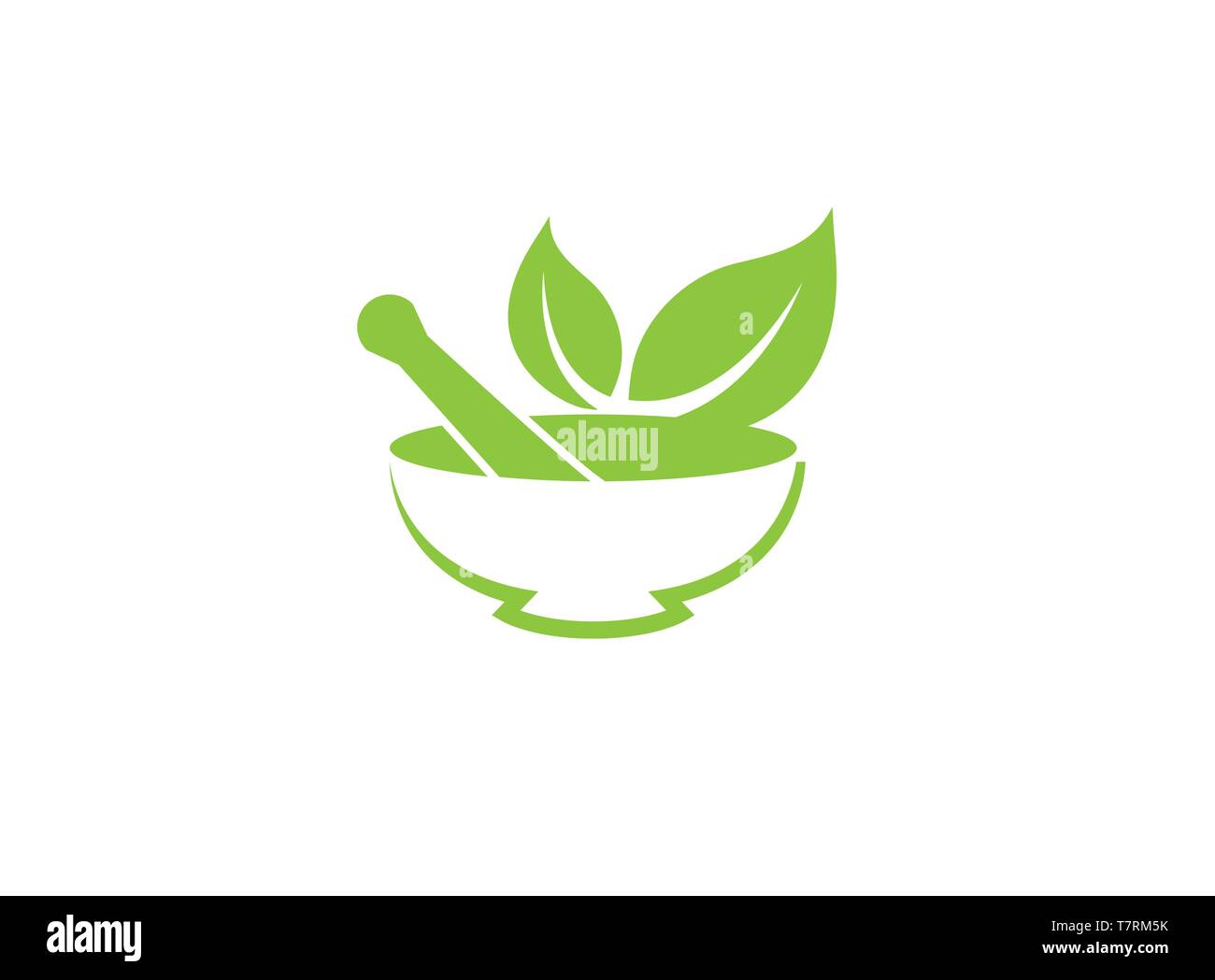 Farmacia bio e ricetta naturale per la progettazione del logo Illustrazione Vettoriale