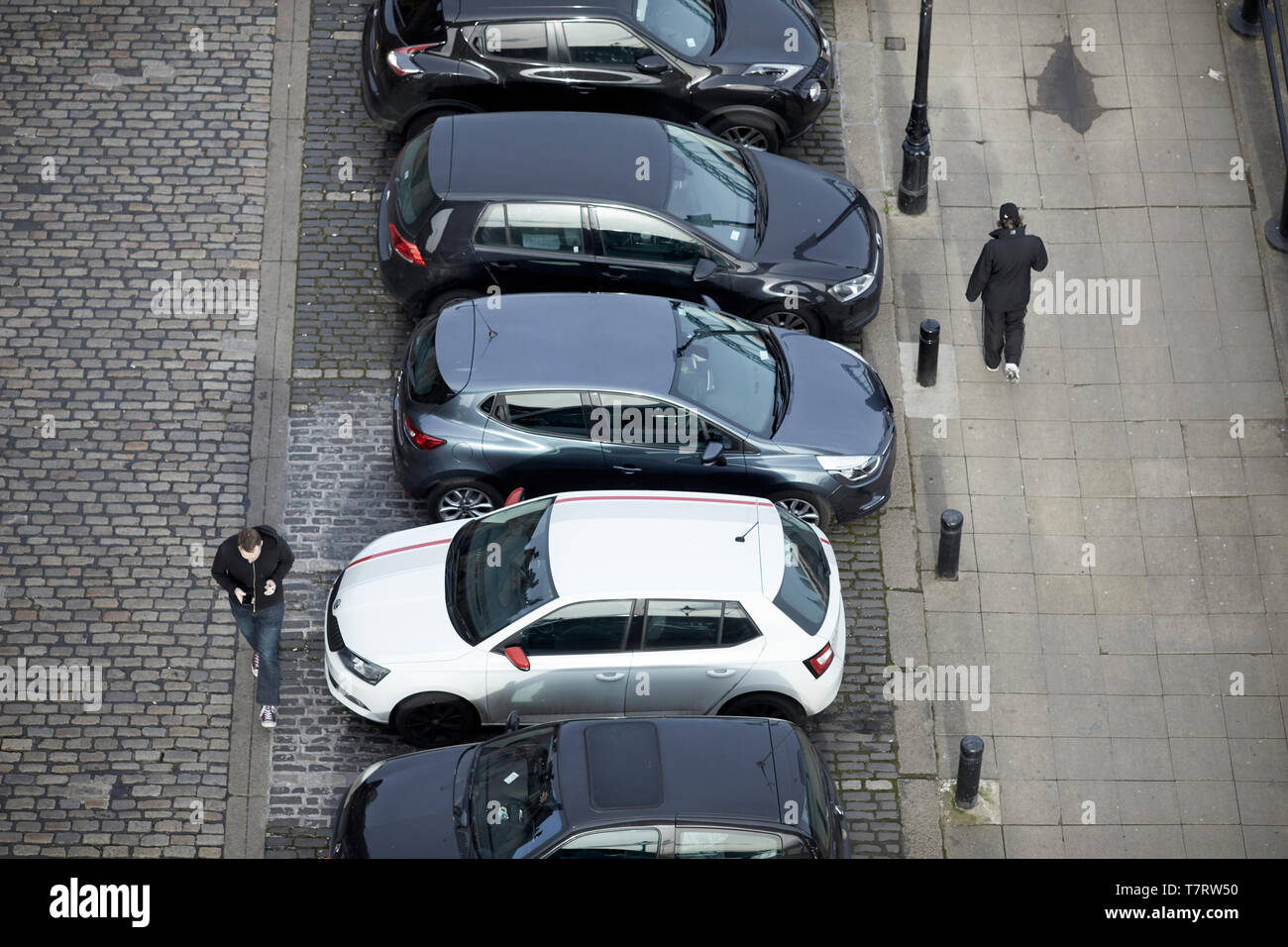 Newcastle upon Tyne, il livello elevato di vista sul ponte per le banchine Foto Stock