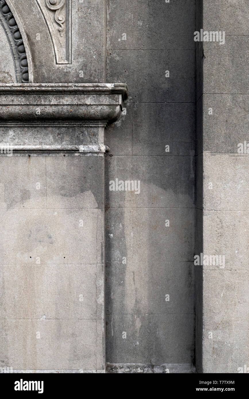 Una chiusura di una parte di un arco all'ingresso al Queen's Park, Brighton, Regno Unito Foto Stock