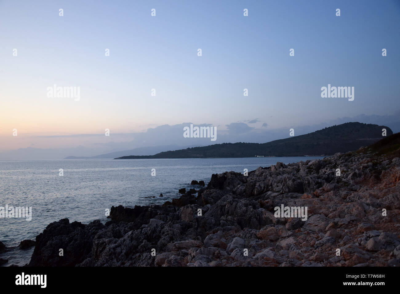 Ora Doro Tramonto Con Vista A Korfu Isola Tramonto Sulla