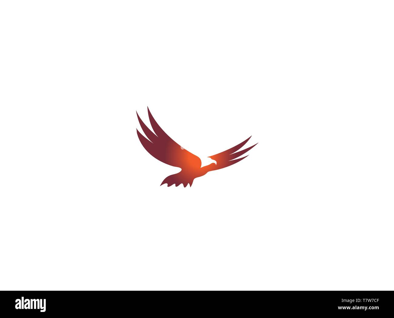 Logo Eagle flying, vettore Hawk Illustrazione Vettoriale